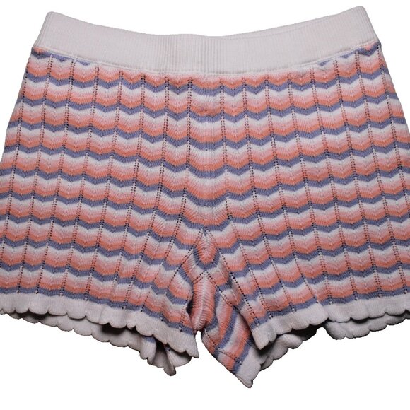 Calvin Klein Big Girls L 12/14 Brushed Waffle Shorts 🌈 Multicolor Knit Shorts - Picture 2 of 9